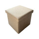 Puff organizador beige