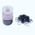 Colitas para el cabello de goma negro en frasco Colitas Para El Cabello De Goma Negro En Frasco