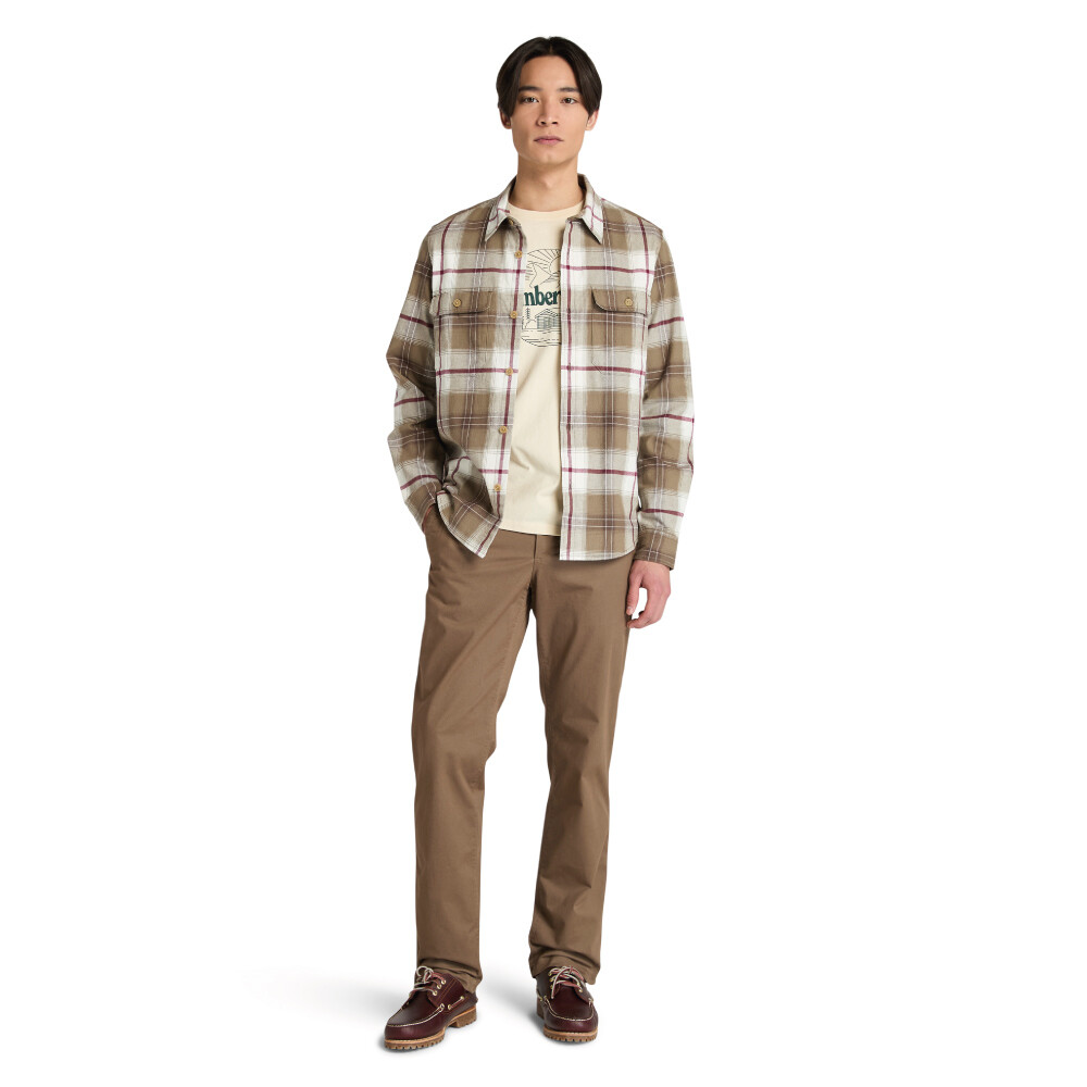 Polo Mountain Graphic Manga Corta Hombre Angora