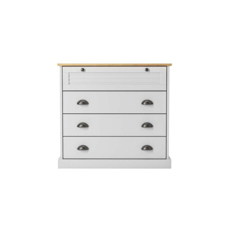 Comoda 4 cajones Li­nea Valenciana Blanco