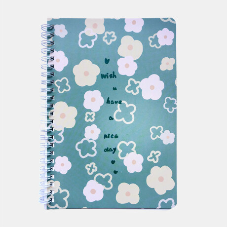 Libreta A5 Estampada Diseño Verde 03
