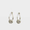 Aros Argollas Con strass Argollas Con Strass - Plateado