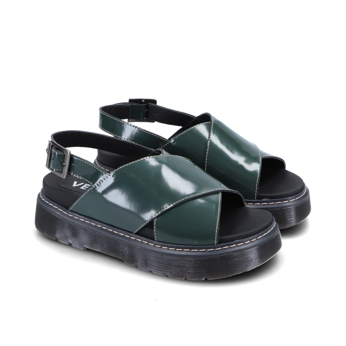 SANDALIAS VENET - CUERO PORDENONE - VERDE 