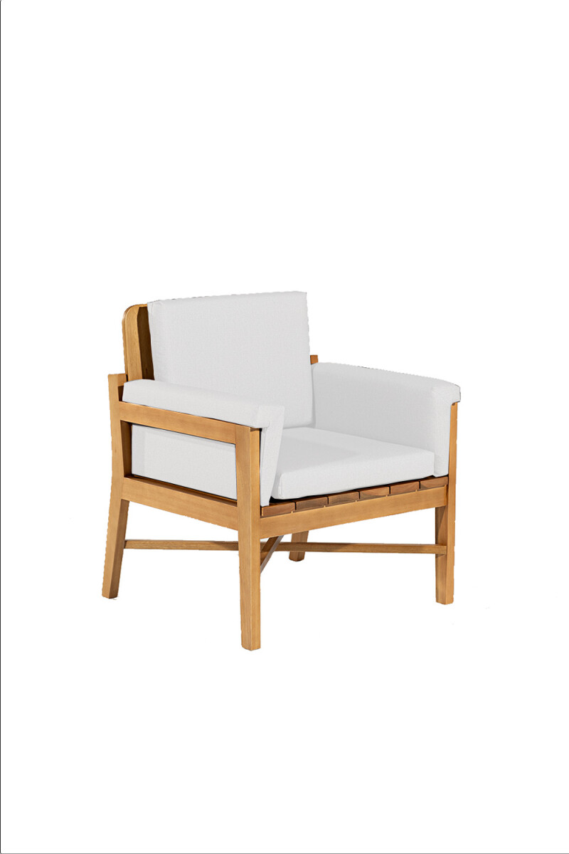 LACUNA POLTRONA POLTRONA LACUNA ACQUABLOCK CRUDO 69x70x79CM JATOBA