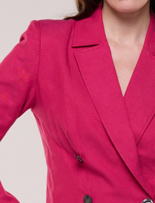 Blazer Corto Cruzado FUCSIA