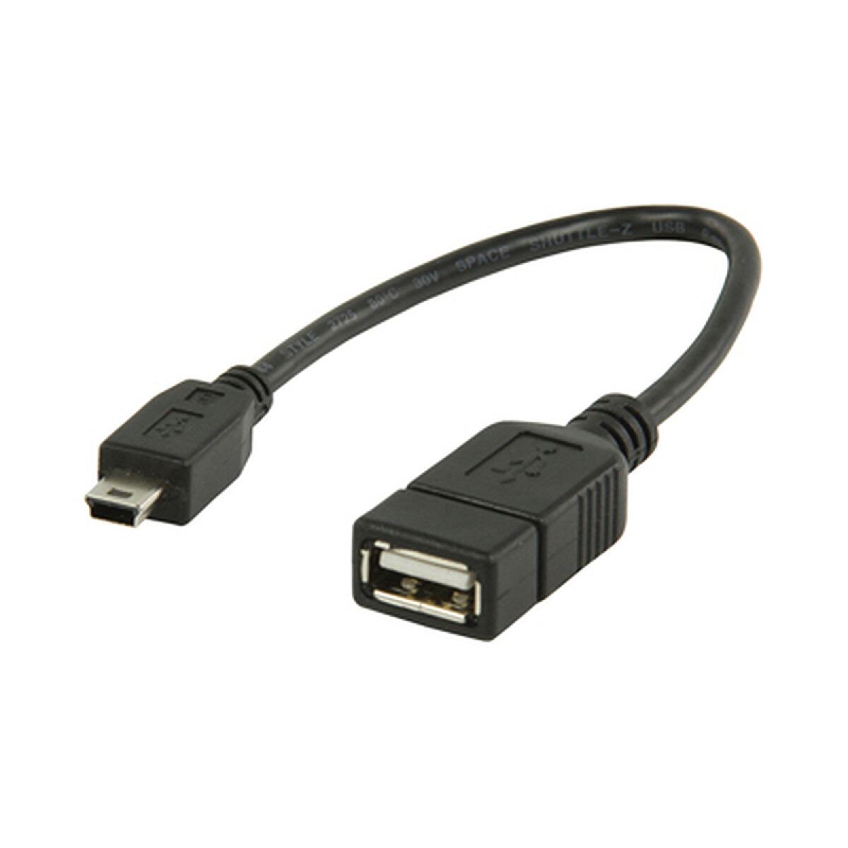 Cable adaptador USB a USB Mini Hembra/Macho 