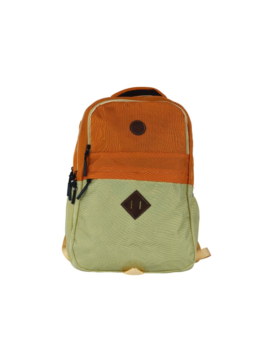 Mochila tafeta - naranja 