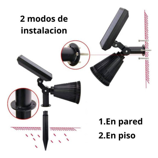 Lampara Luz Solar Led Rgb Farol Tactil Pincho Para Jardin Lampara Luz Solar Led Rgb Farol Tactil Pincho Para Jardin