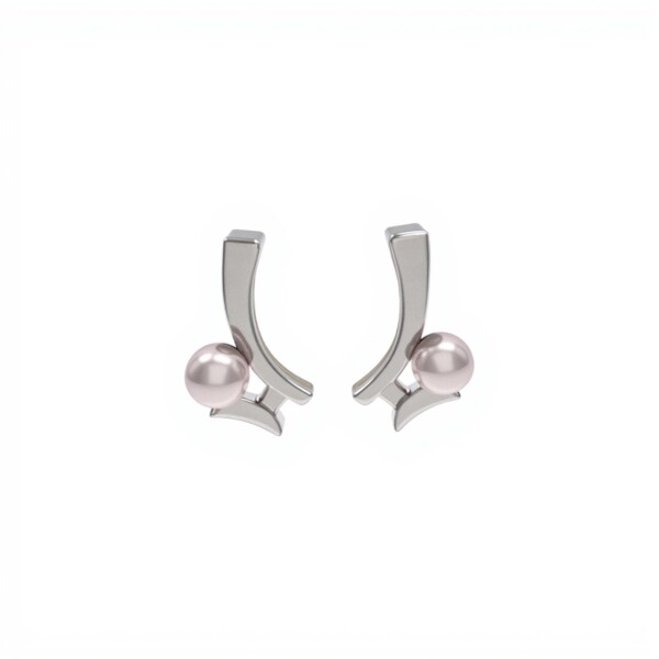 Caravanas Vintage Perlas españolas-Plata 925-Con Perla y zirconia-CA3253 conperla