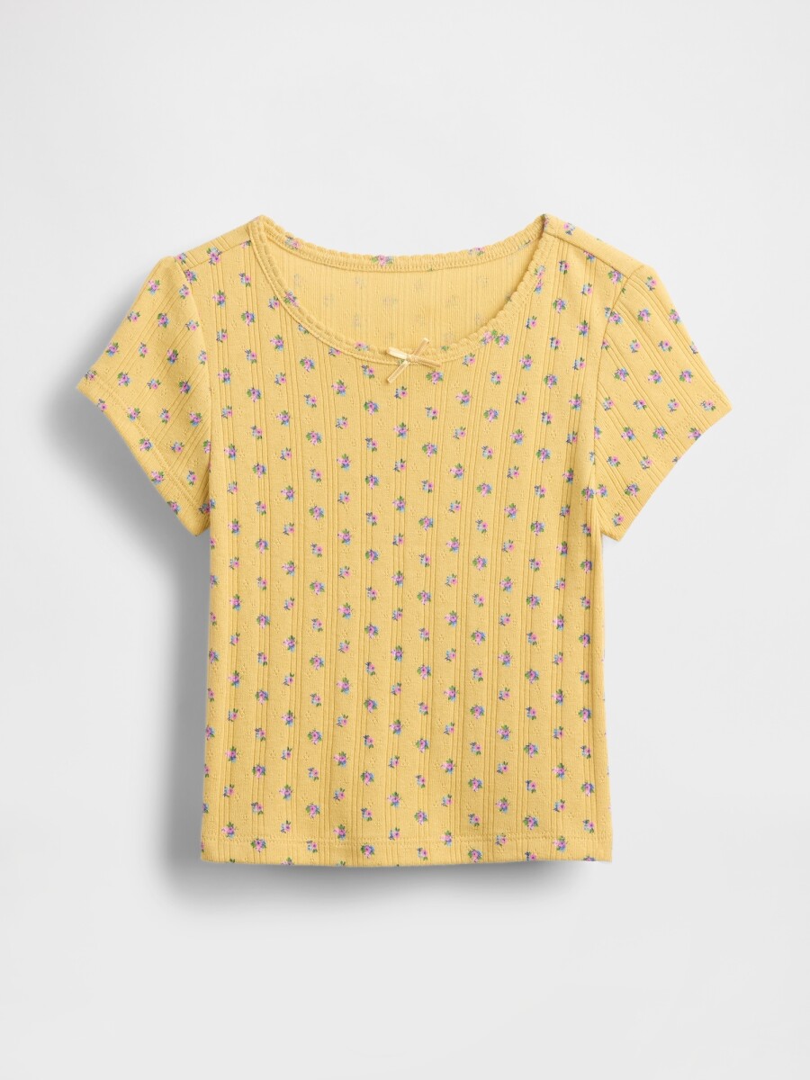 Remera Pointelle Toddler Niña - French Almond 