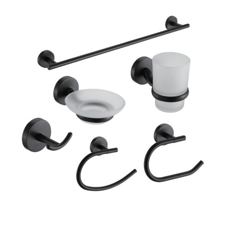 KIT DE ACCESORIOS PARA BAÑO 6 PIEZAS KIT DE ACCESORIOS PARA BAÑO 6 PIEZAS