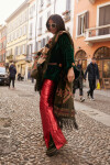 Formal Leather Pants Rojo Galáctico