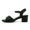 Comfortflex Sand.dama Tira Ancha C/aplique Y Pulsera T/medio Negro