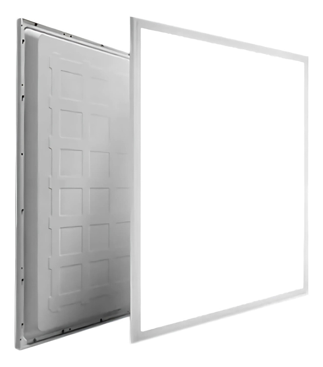 Plafón Led Cuadrado De Empotrar Luz Fría 50w 60x60cm - Blanco 
