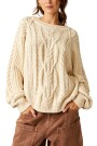 FRANKIE CABLE SWEATER Marfil