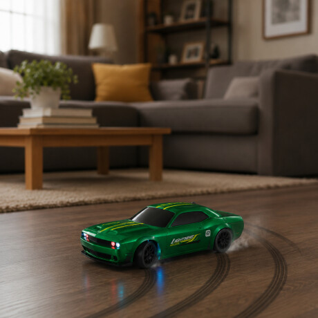 Auto drift a control remoto recargable Verde