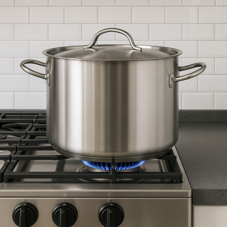 Cacerola inox con tapa 36x21.5 cm 22 lts Cacerola inox con tapa 36x21.5 cm 22 lts