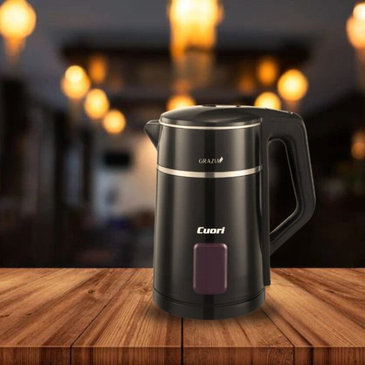 JARRA ELECTRICA INALAMBRICA 1,8LTS CUORI GRAZZIA CUO-3497 NEGRO