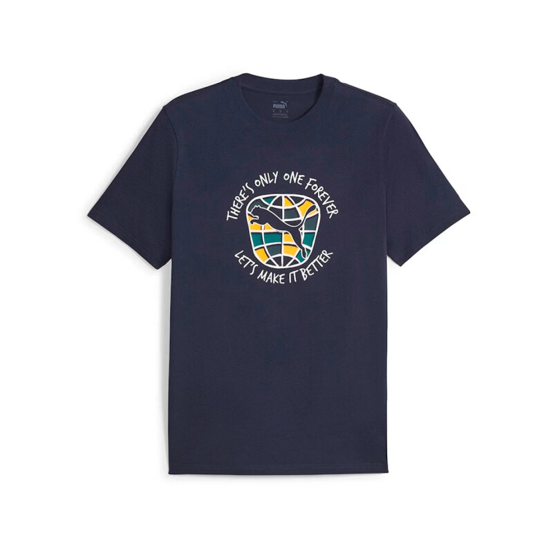 M GRAPHICS FOREVER BETTER TEE 1S24/1 Azul
