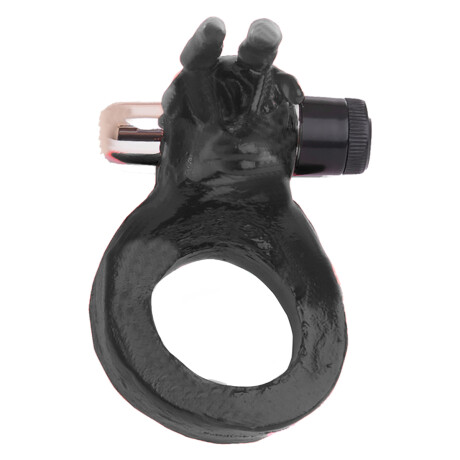Anillo Estimulador "El Torito" Con Micro Vibro Negro