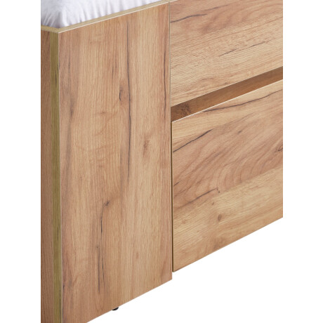 Estructura Cama 160X200 Limfjorden 3 Cajones Roble