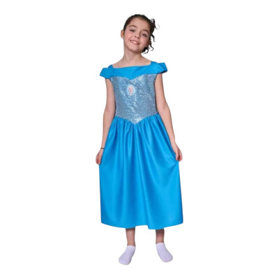 Disfraz Princesa Disney Elsa Frozen Niñas Talle 1