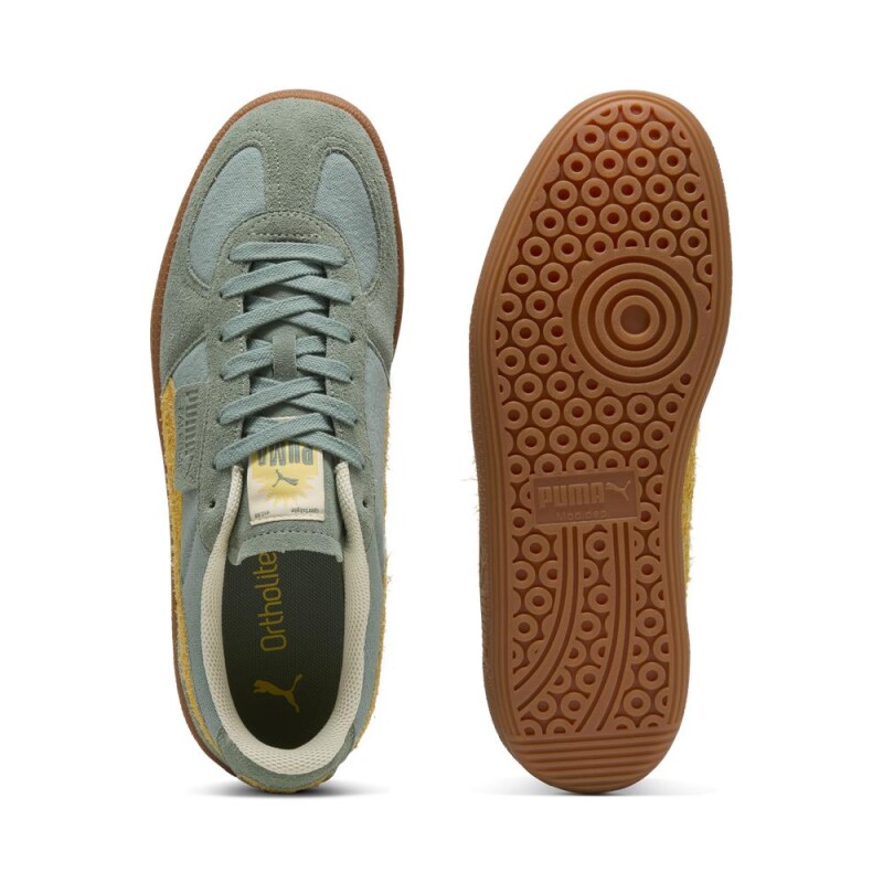 Zapatillas Puma Palermo Weathered Hombre Green Moon-sunny Yellow