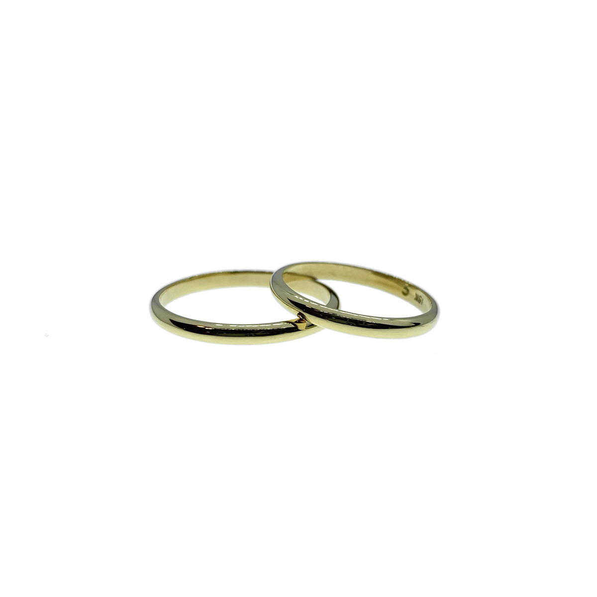 Par de alianzas de oro amarillo 18k 3M2_12 