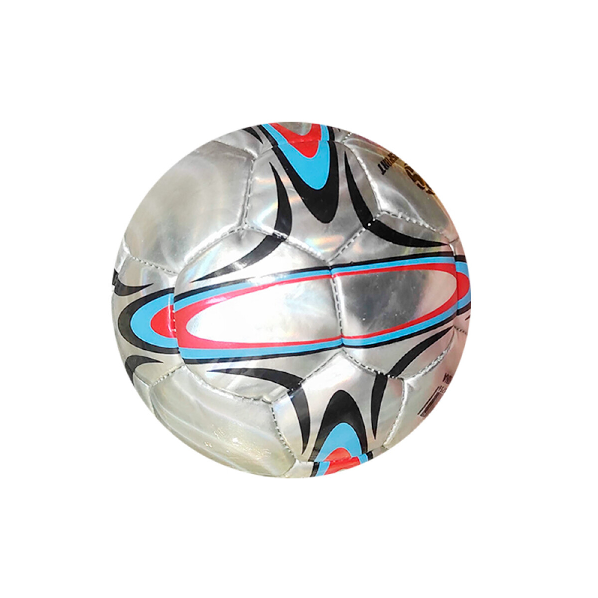 Pelota De Futbol Brillante Chica - Plateado 
