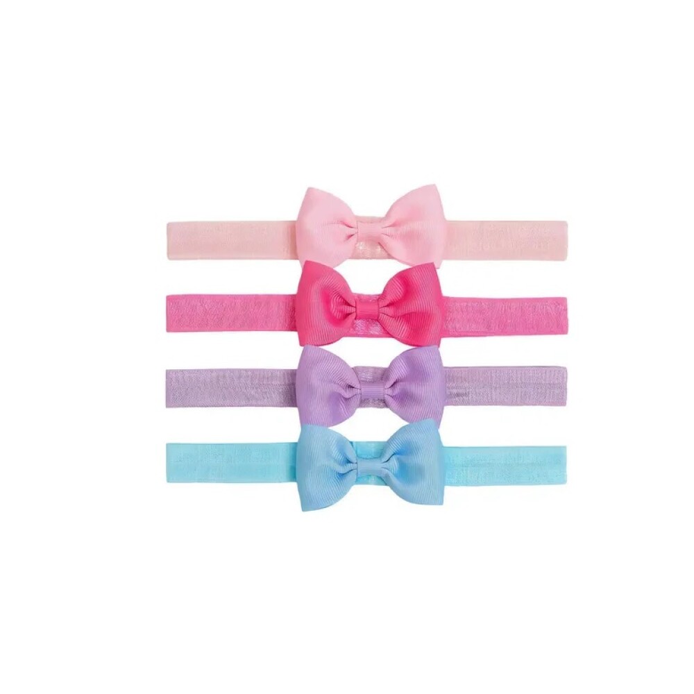Set x4 Vinchas elásticas BUBA Rosa 15316