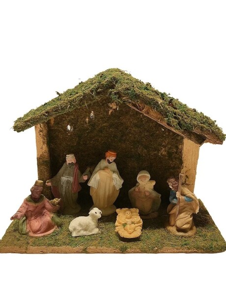 PESEBRE POLIRESINA 6CM X 7 PIEZAS PESEBRE POLIRESINA 6CM X 7 PIEZAS