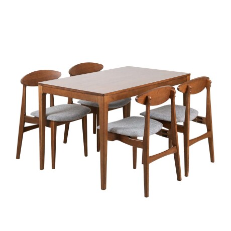 JUEGO DE COMEDOR 1+4 MADERA CATRINA