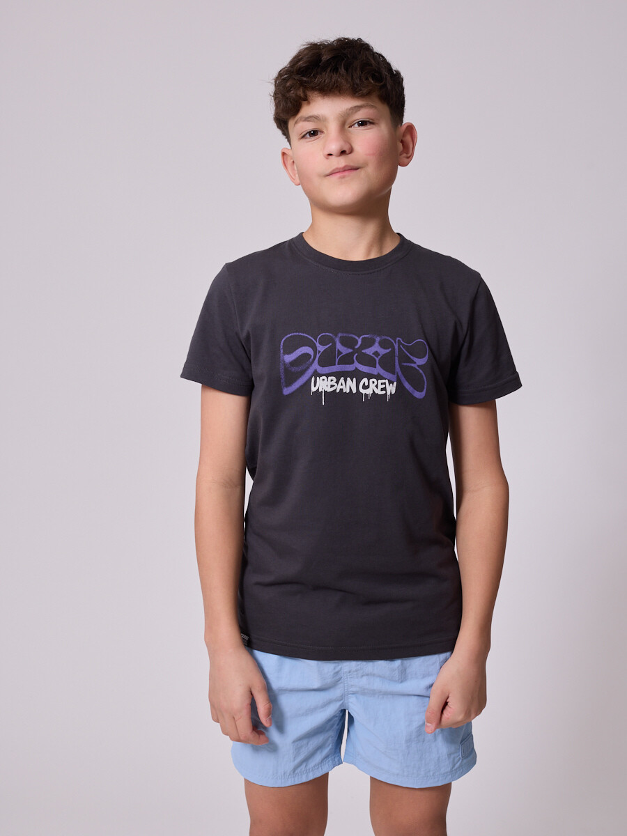 T-SHIRT MITON TEEN DIXIE - Gris Oscuro 