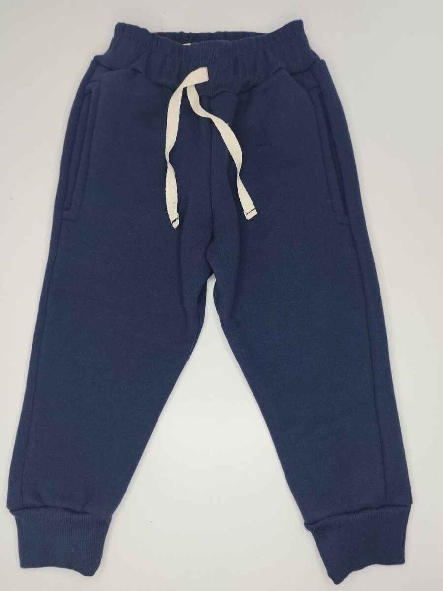 Pantalón Felpa Clásico Azul 