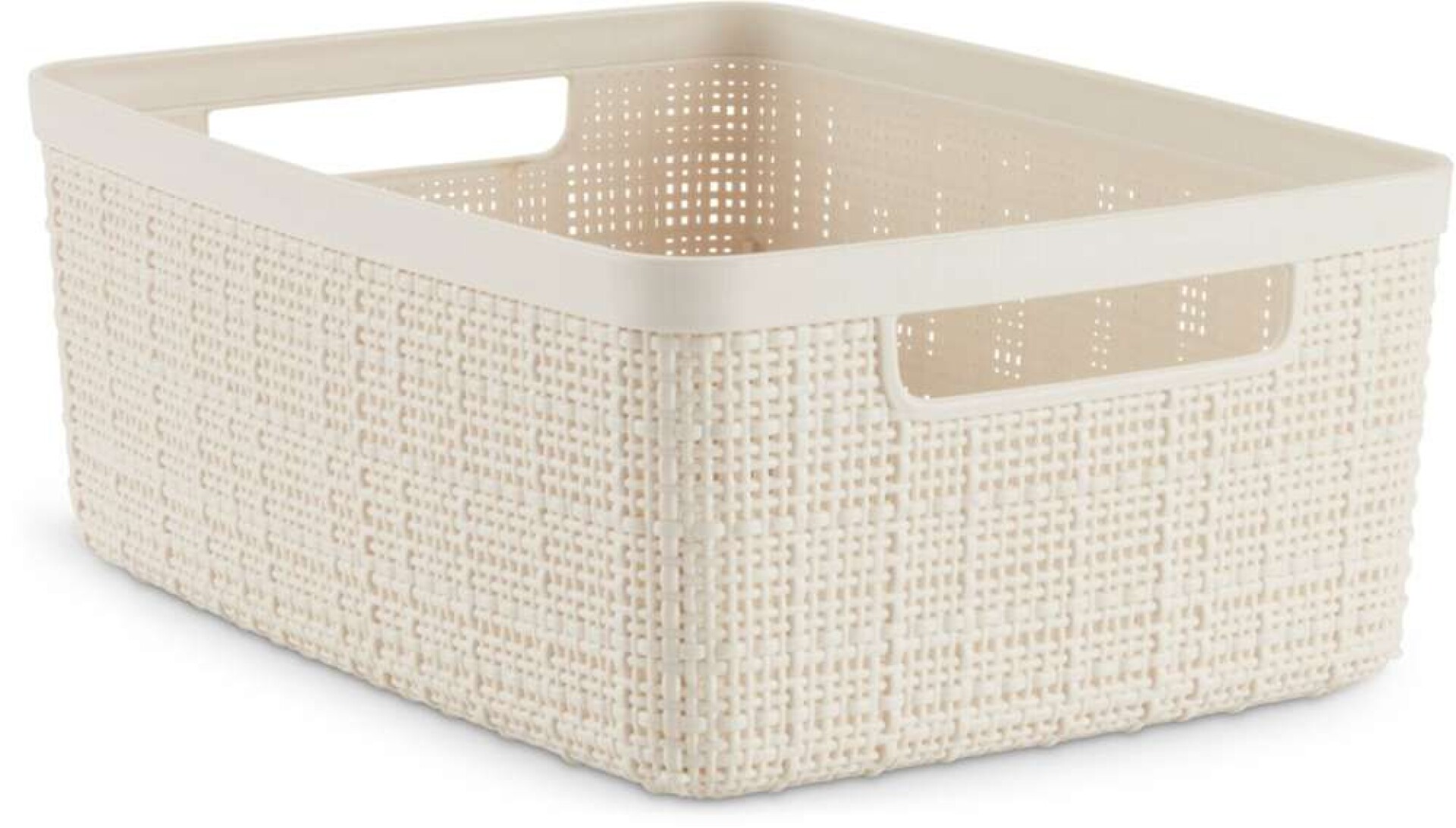 Cesta JUTE 5L plástico blanco crudo - Blanco crudo 