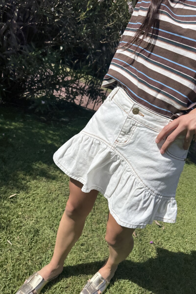 FALDA ULA DENIM Crudo