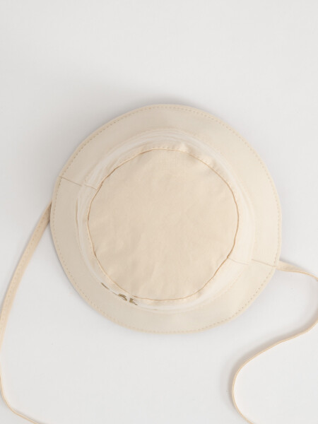 Gorro canvas estampado Be Sunny Beige
