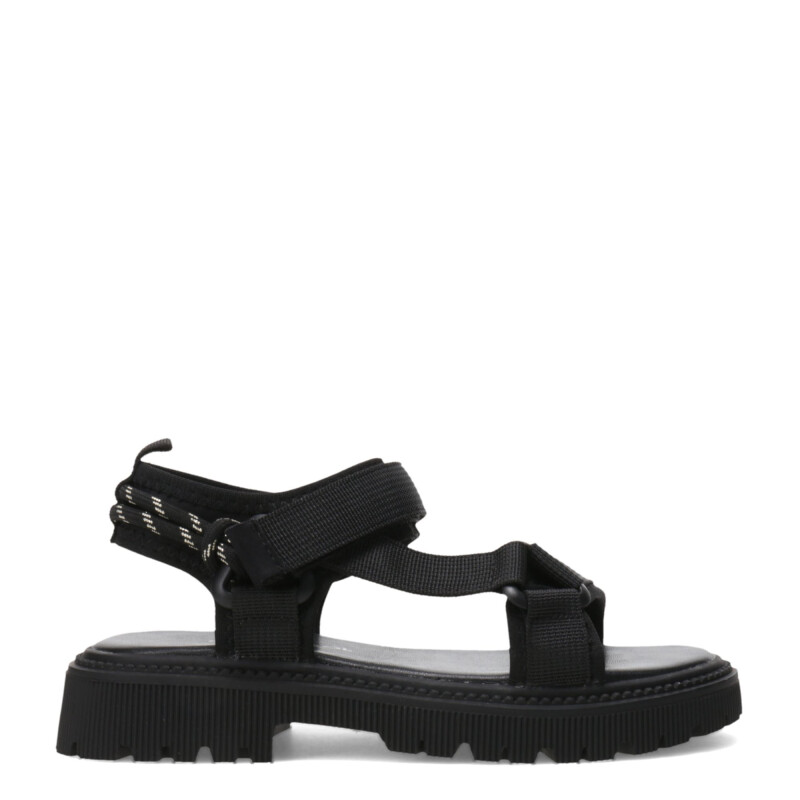 Sandalias de Niña MINI Miss Carol Califa de Tela Con Tiras Negro