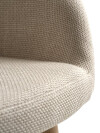 Taburete de bar ADSLEV tela beige/color roble Taburete de bar ADSLEV tela beige/color roble