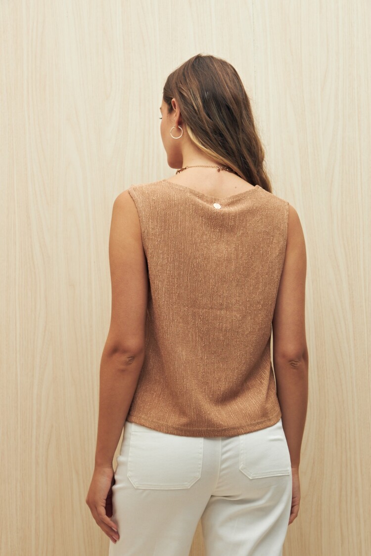TOP RUONA Beige Oscuro