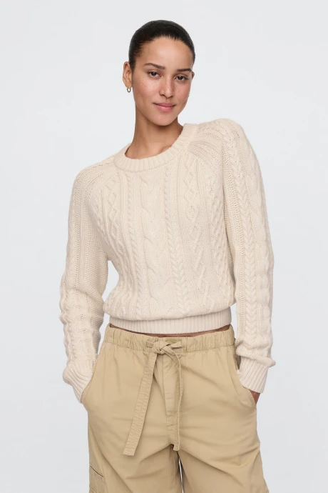 Buzo Algodón Ochos Mujer Cream