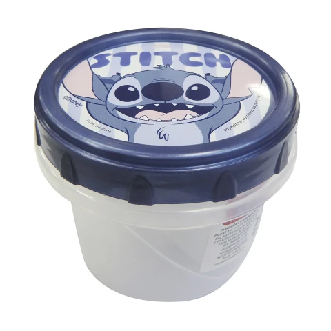 Pote Plástico Stitch 300 ml con Tapa Rosca U