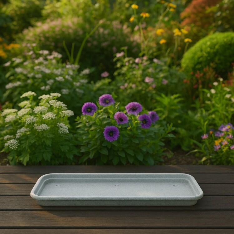 PLATO JARDINERA 45CM GRIS PLATO JARDINERA 45CM GRIS