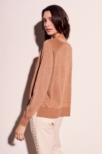 Sweater Lurex Camel