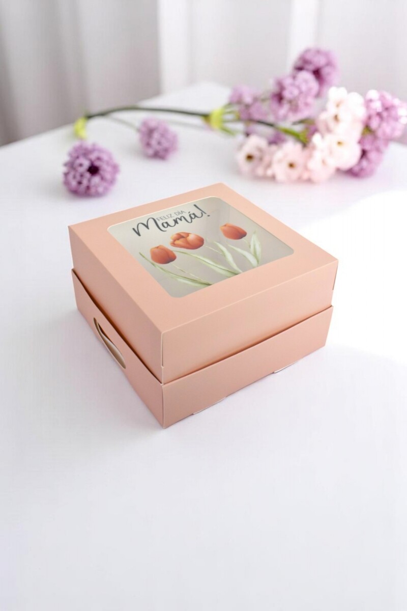 Caja 20x20x9,5 c/visor. - MUY FELIZ DIA MADRE 