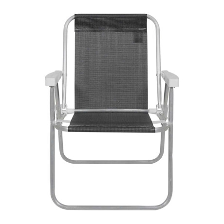 Silla Plegable De Aluminio 1 Posición Negro