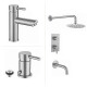 Juego Grifería Brush Nickel Embutida Y Bidet