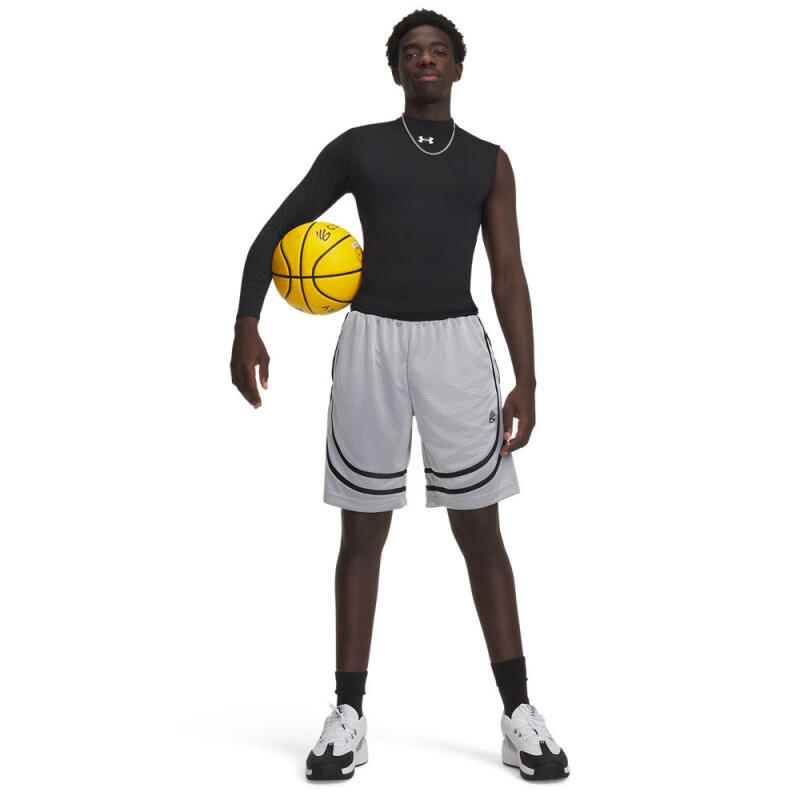 UA M Hoops Sig Short-WHT WHT-100
