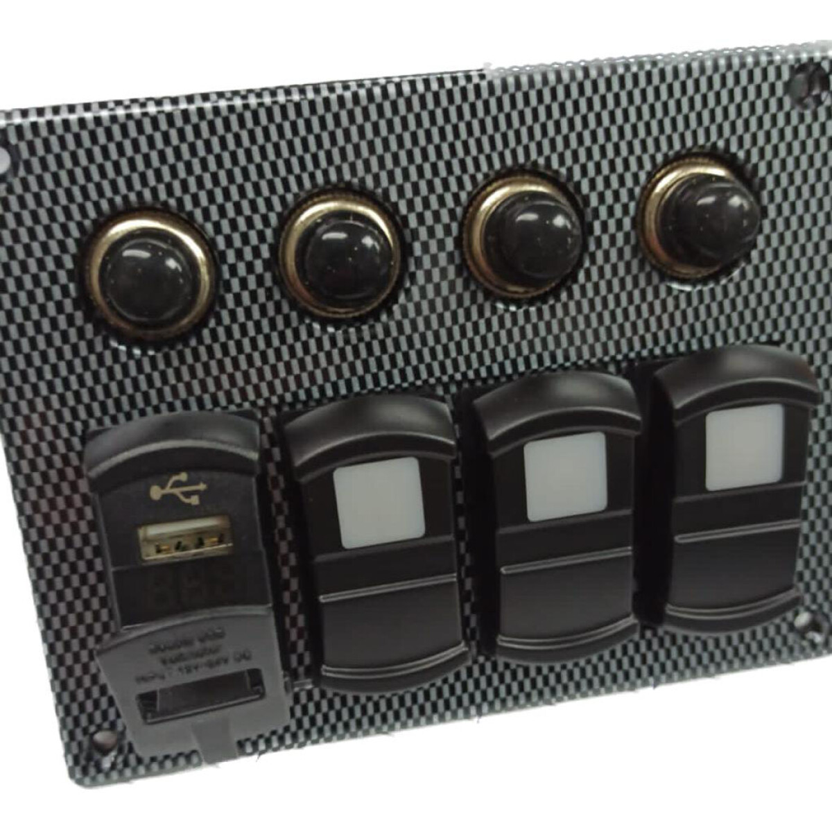 Panel Electronico 3 Switch + Voltimetro 