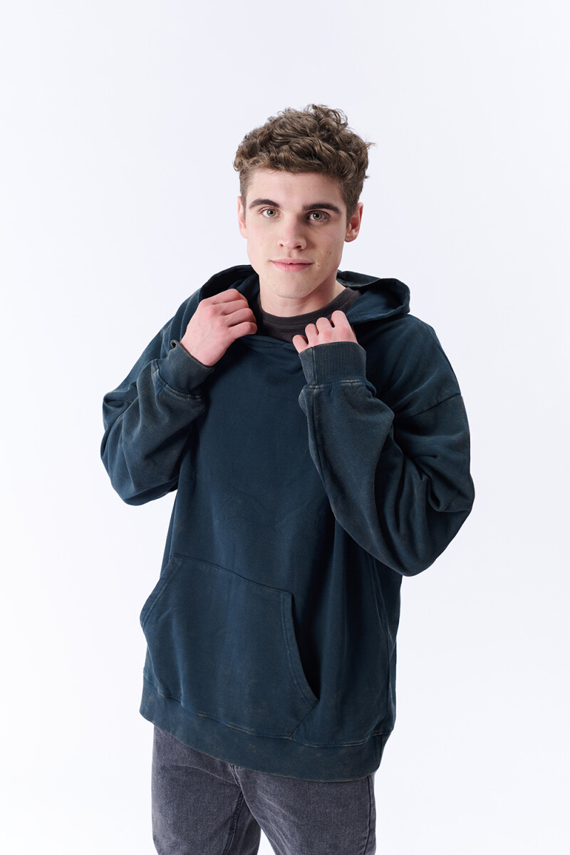 Canguro deportivo oversize Verde Petróleo